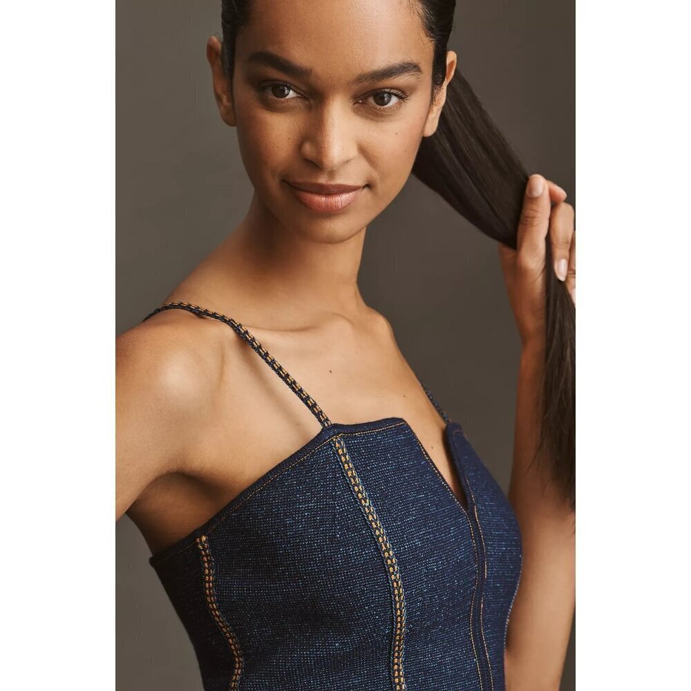 Pilcro Crop Corset Sweater Tank Top M - Picture 2 of 4